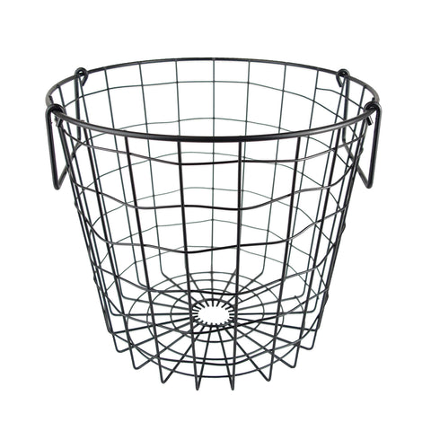 DII black round front view showing sleek mesh and practical design