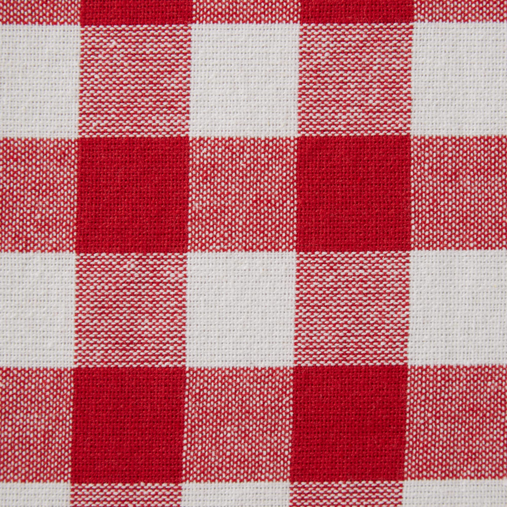DII checkered fabric close-up showing cotton texture and durable weave
