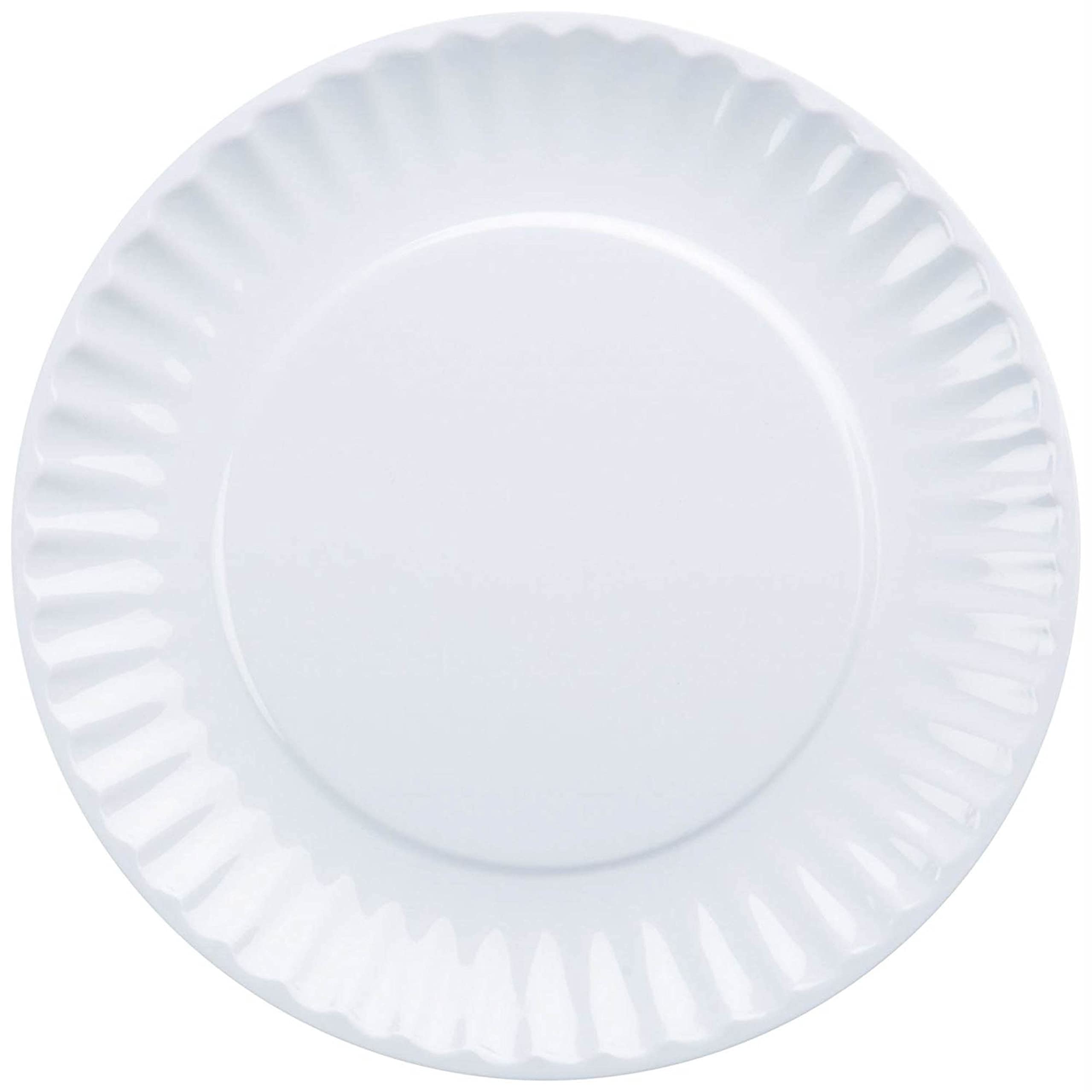 DII close-up of melamine texture and rim emphasizing non-slip grip and sturdy edge