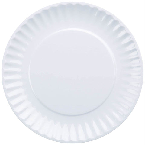 DII close-up of melamine texture and rim emphasizing non-slip grip and sturdy edge
