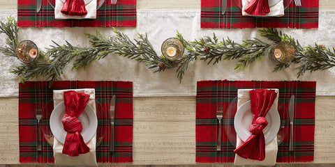 DII placemat paired with matching napkin showing coordinated table styling