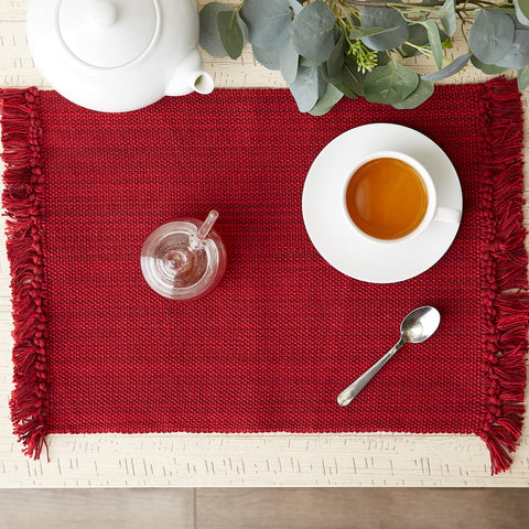DII placemat in a styled table setting showing benefit: coordinates with dinnerware for events