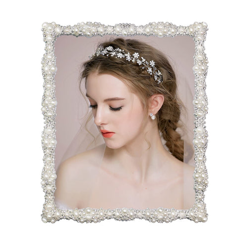 DIKAR front view of silver-plated 8x10 frame showing elegant display benefit