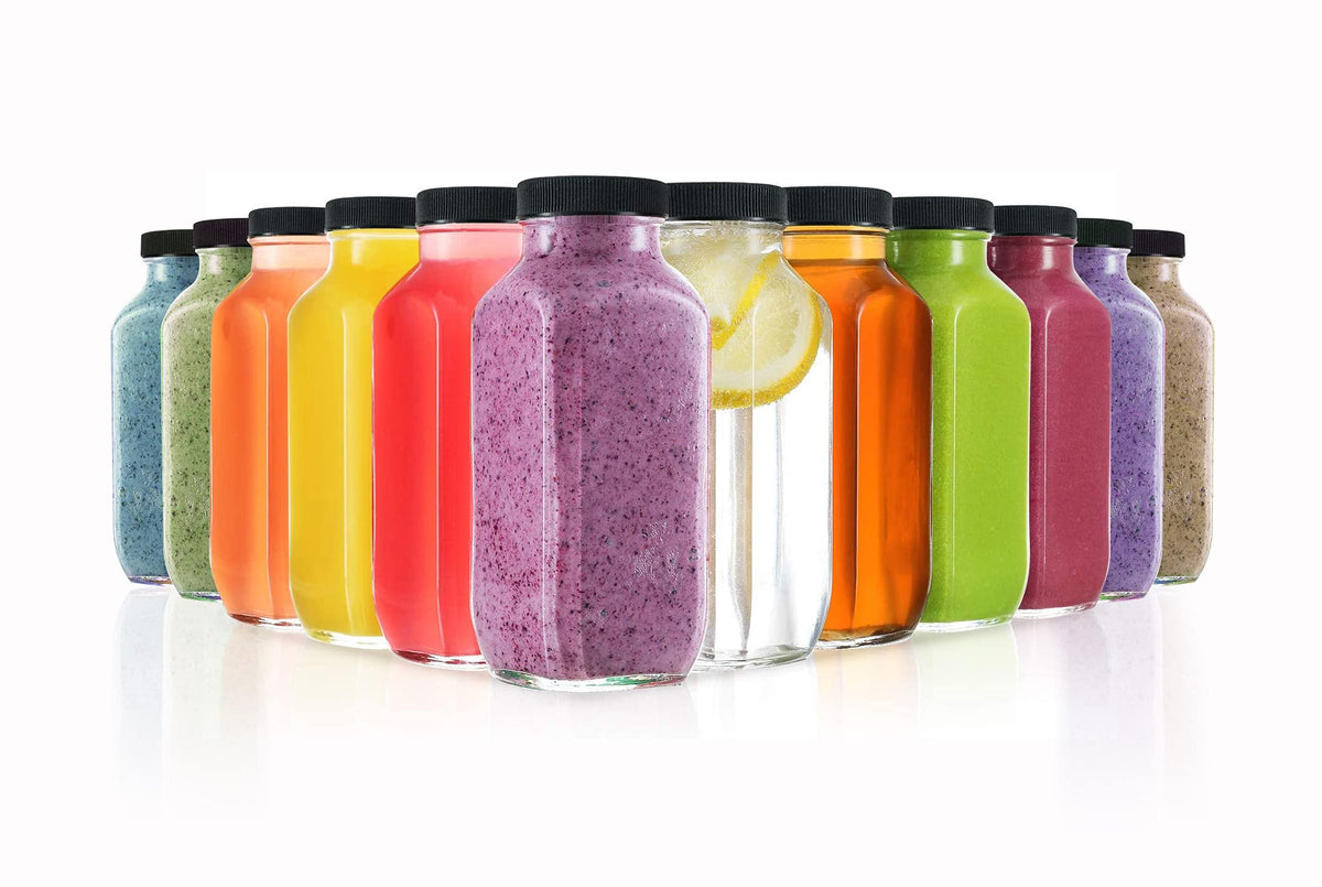 DilaBee front pack of 12 glass bottles showing value and uniform storage