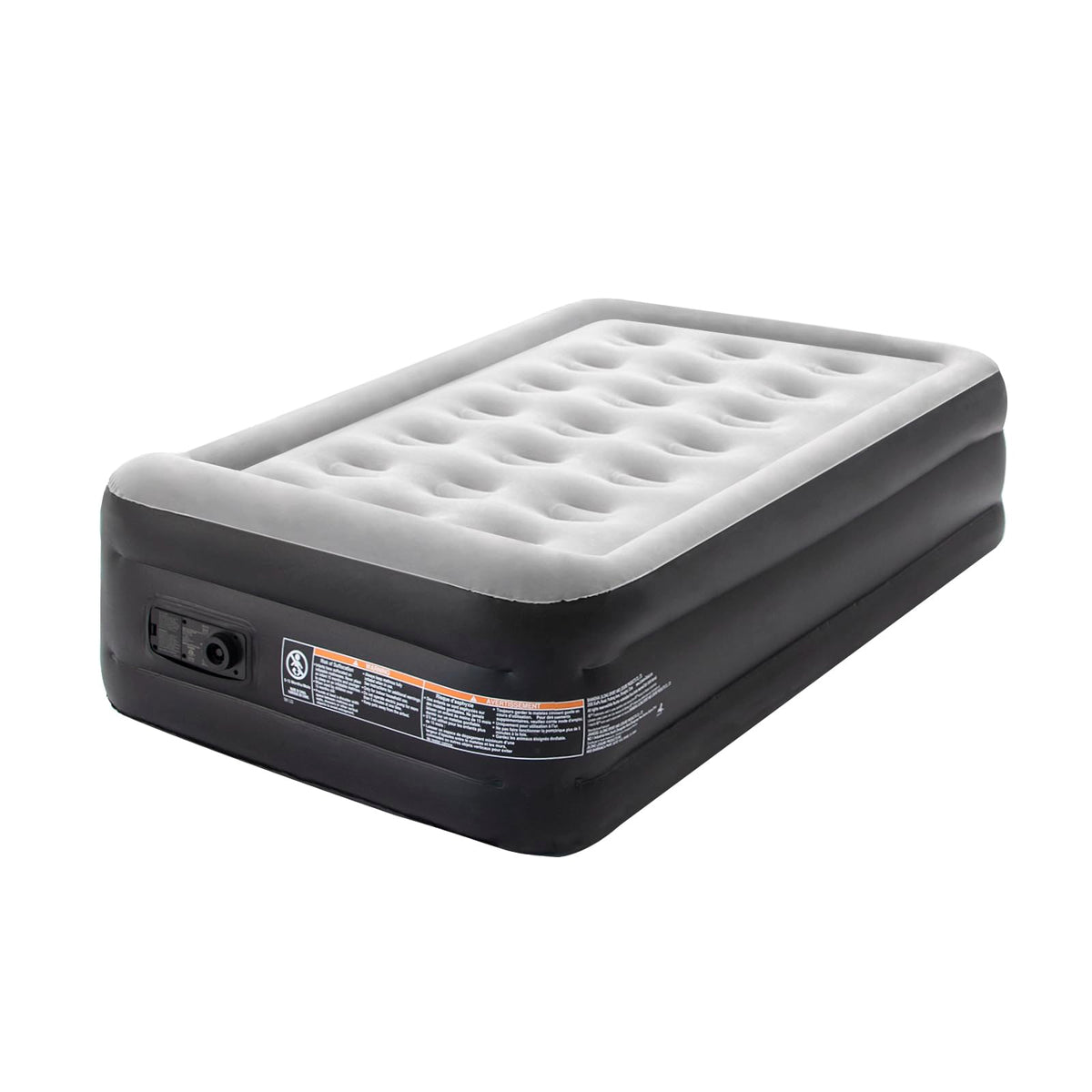 DIMAR GARDEN front view of twin air mattress showing full surface and height benefit