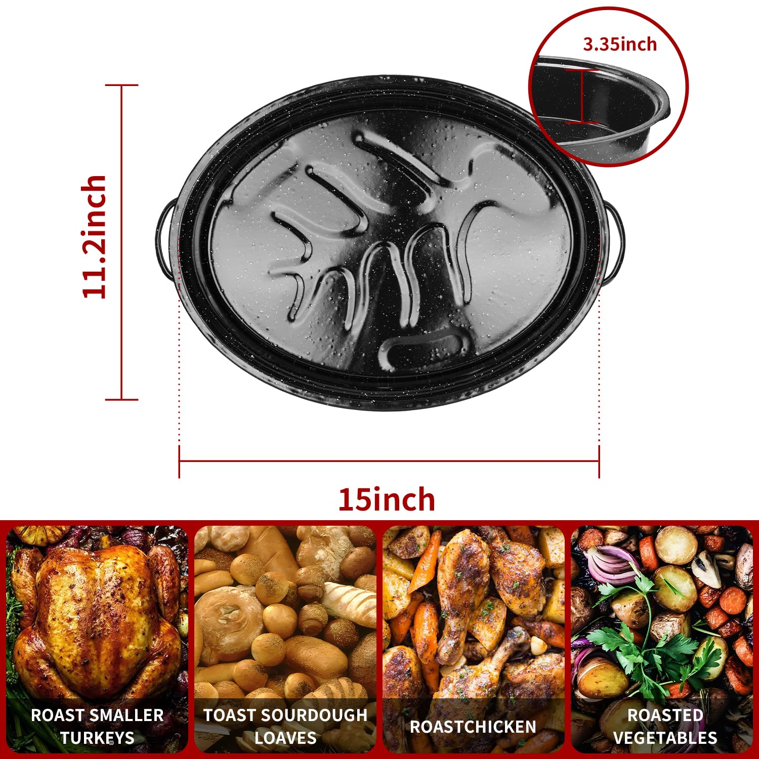 DIMESHY handles and lid detail showing sturdy grip for safe oven handling benefit