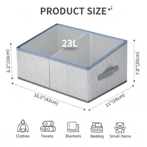 DIMJ close-up of removable divider inside bin highlighting customizable organization