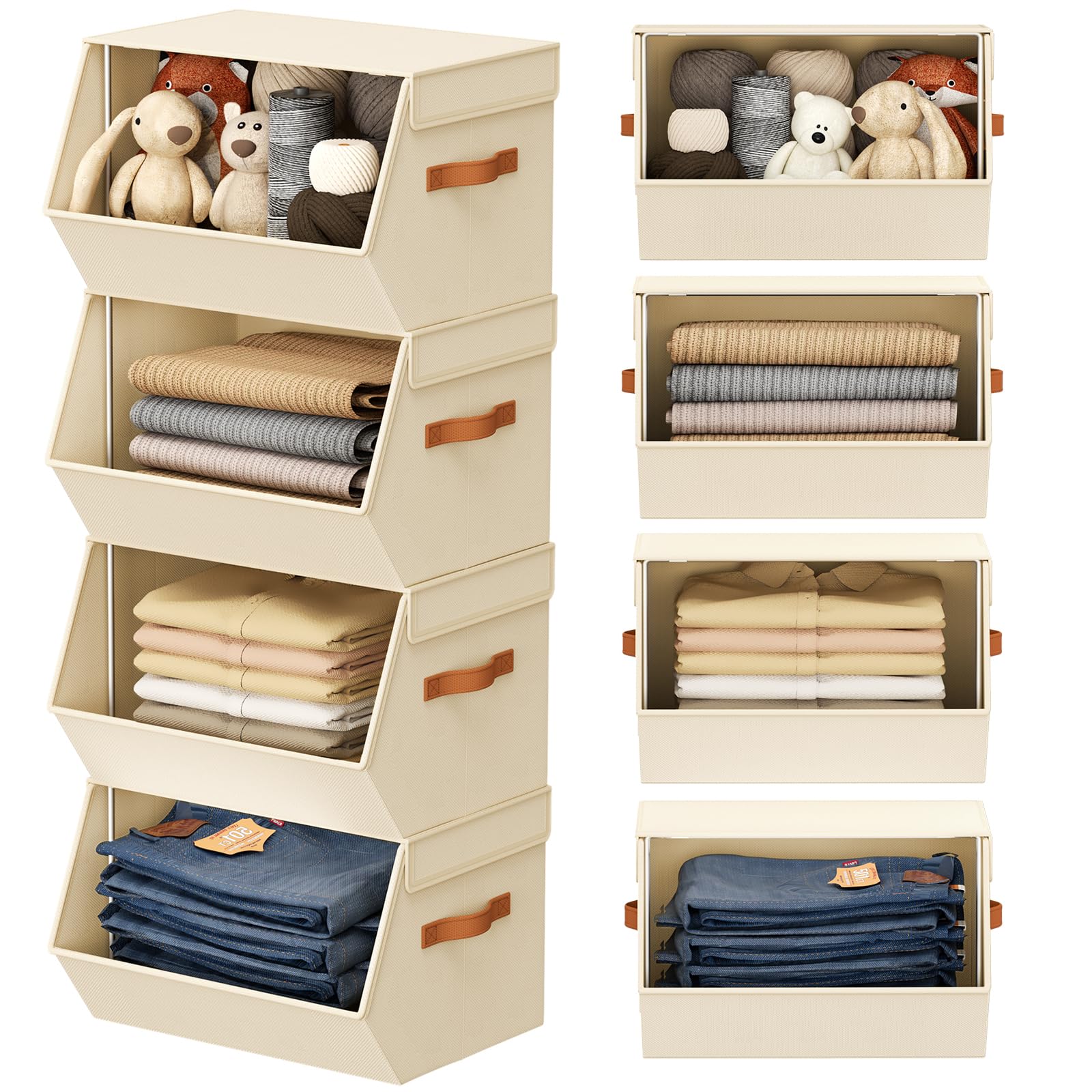 DIMJ front view of four-pack showing neat storage and accessibility