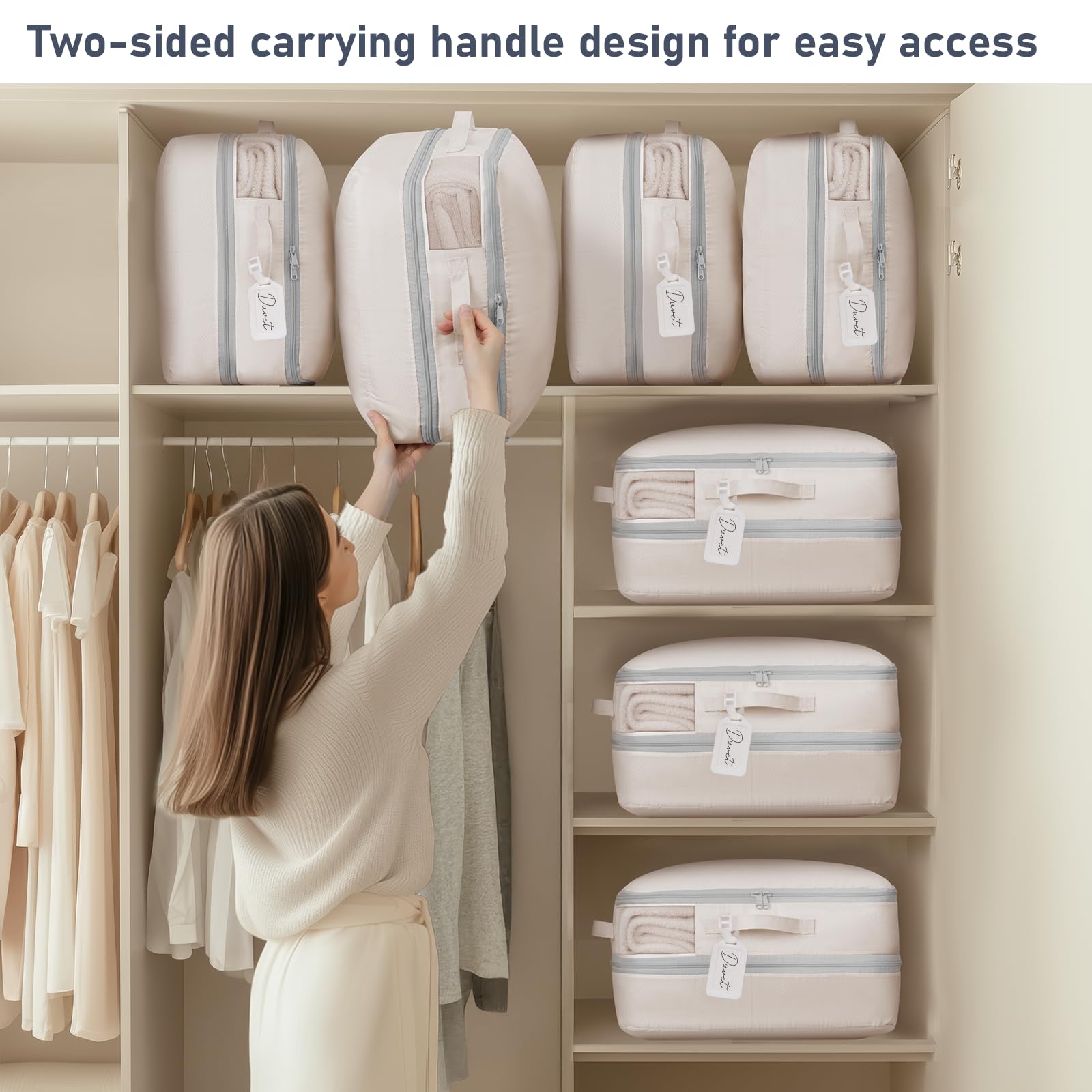 DIMJ stored on closet shelf demonstrating organized accessibility