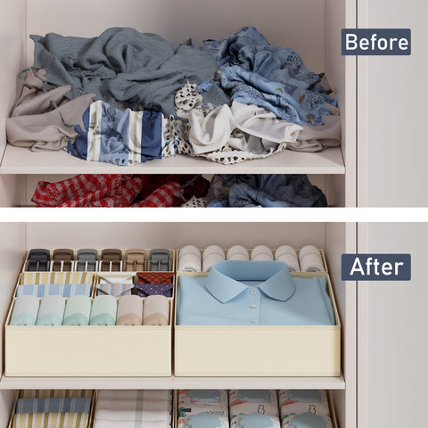 DIMJ organizers in a nursery scene offering tidy baby clothes and easy retrieval
