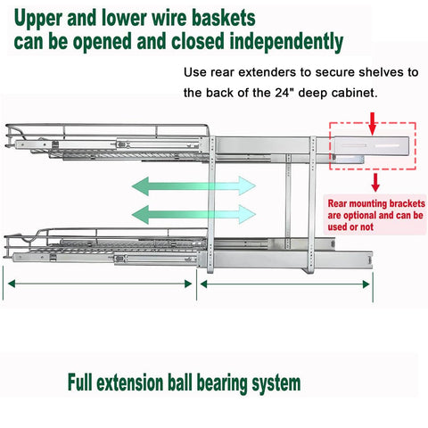 DINDON ball-bearing slide mechanism showing smooth full-extension movement
