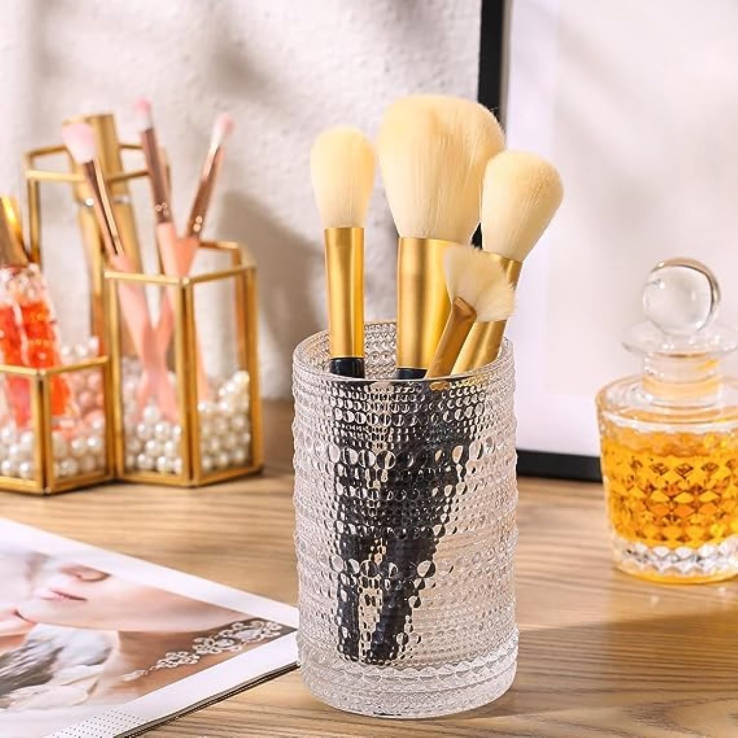 dingerjar glasses with soft liners for storage, safe stacking and protection benefit