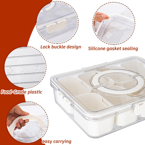 Dingerjar two trays stacked for storage showing space-saving and convenience benefit