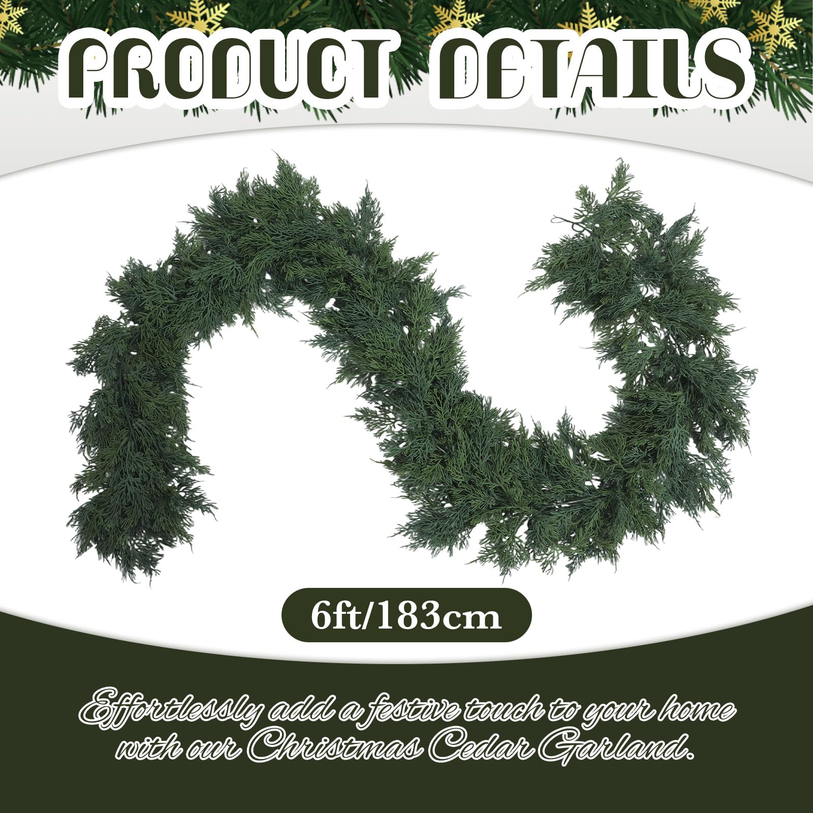 Dingion garland draped on a fireplace mantel adding instant festive warmth