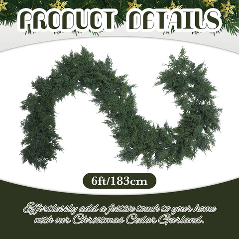 Dingion garland draped on a fireplace mantel adding instant festive warmth