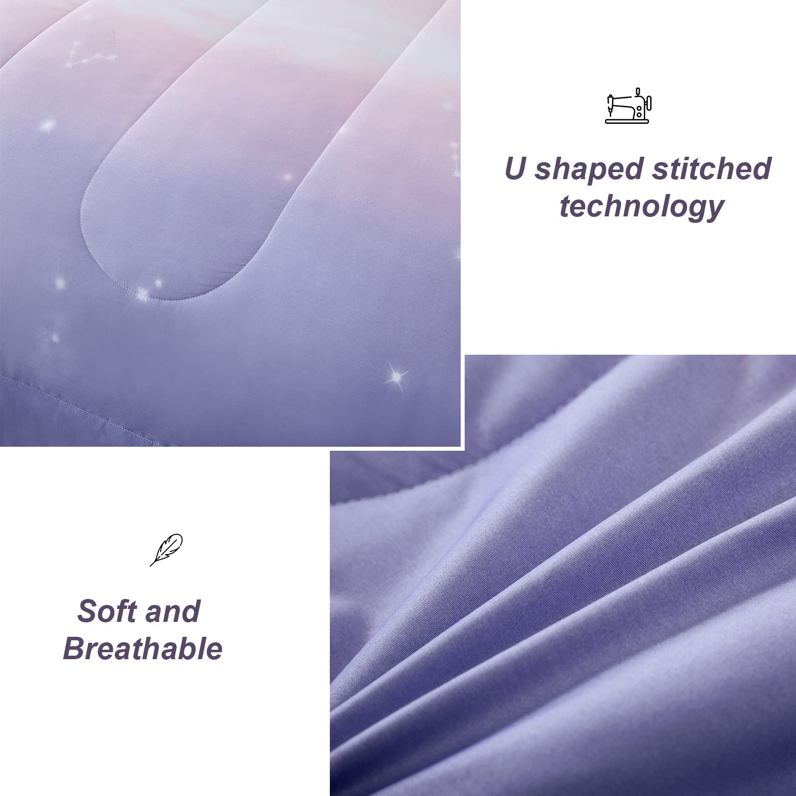 Dinjoy comforter beside ruler for size scale and fit on a twin mattress