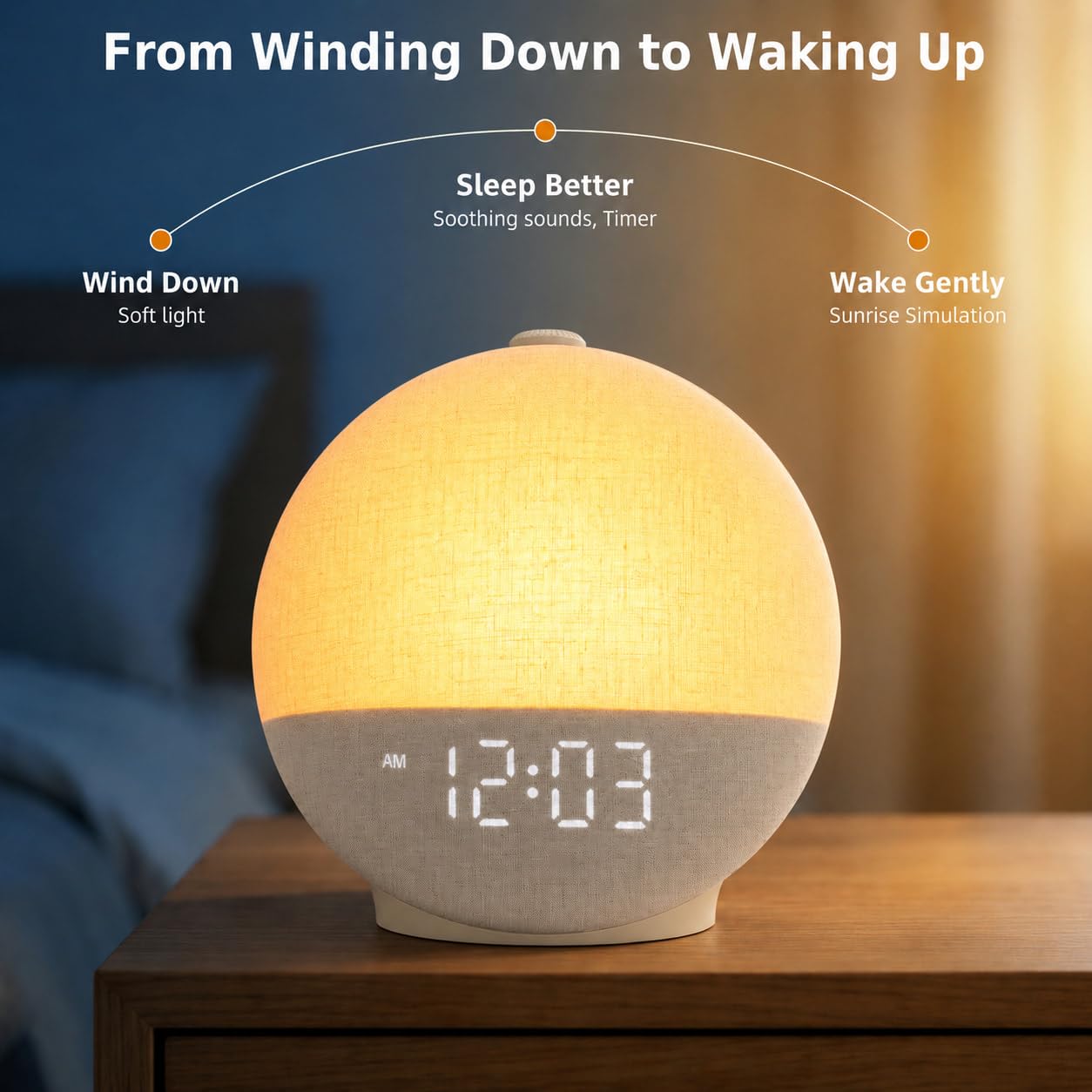 Diol Tode dimmed display for glare-free sleeping environments