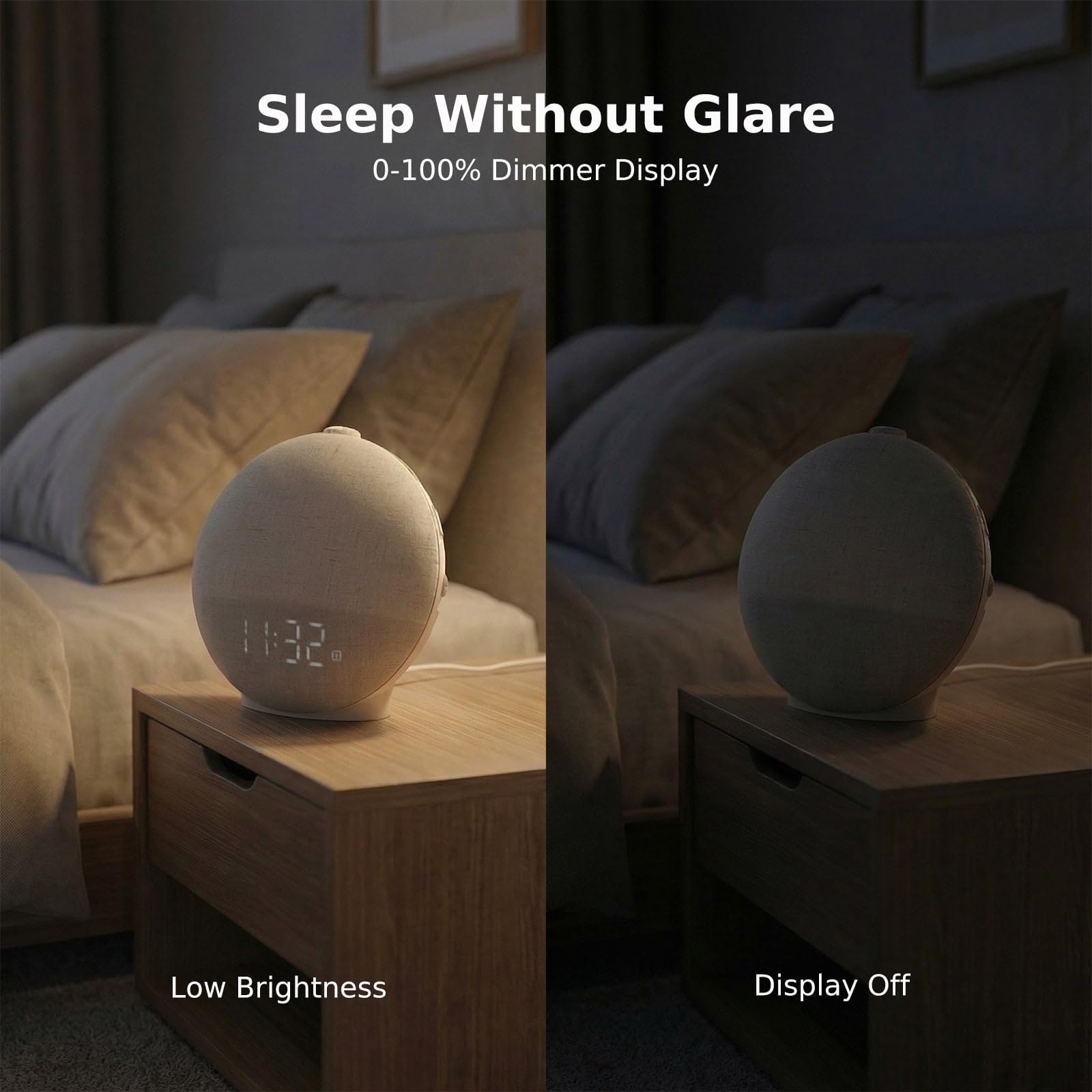 Diol Tode sunrise simulation lighting a bedroom for gentle wake-ups