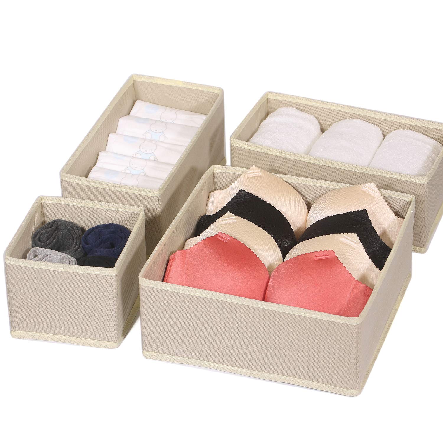 DIOMMELL folded flat bins ready for storage showing space saving convenience