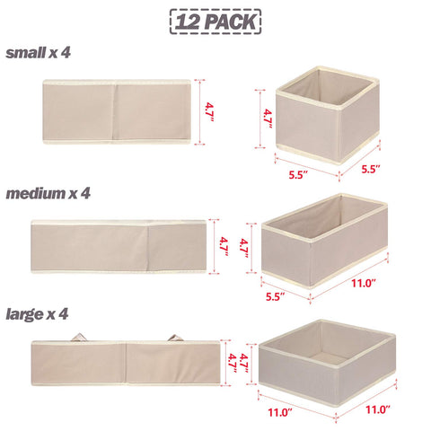 DIOMMELL organizers arranged inside a dresser drawer for faster outfit selection