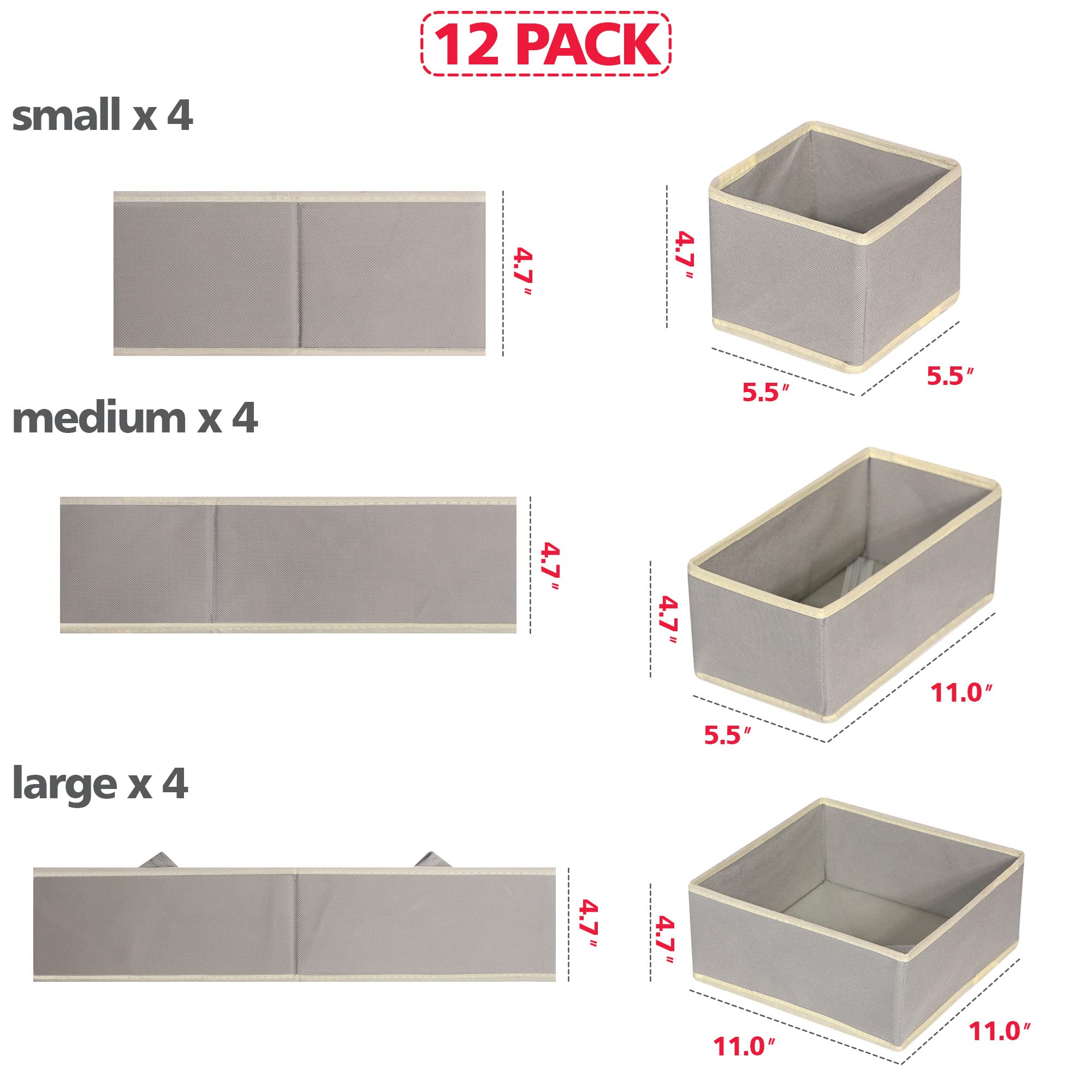 DIOMMELL medium rectangular bin side view showing shallow depth and shape
