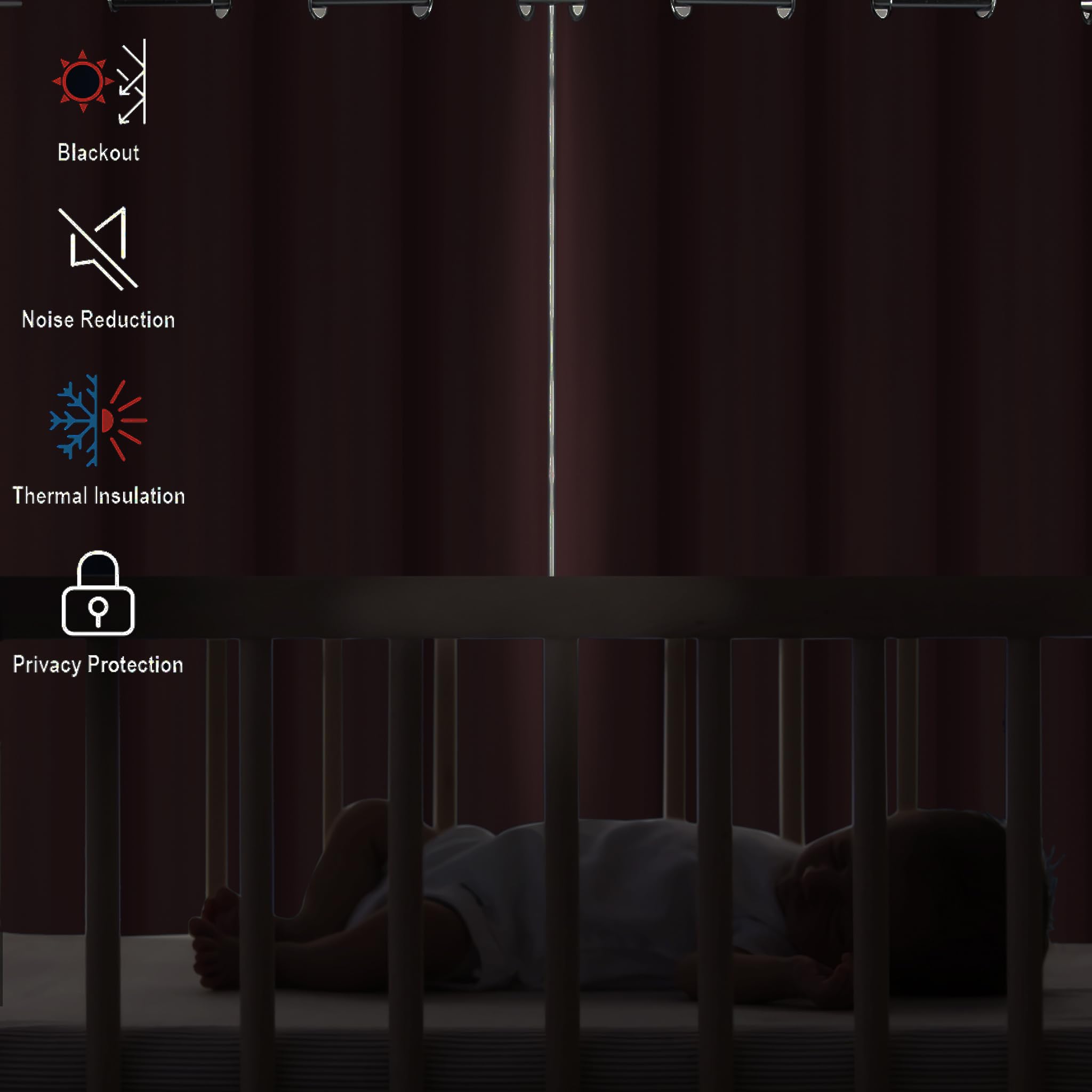 Diraysid overlapping panel edge showing reduced light leaks for better sleep