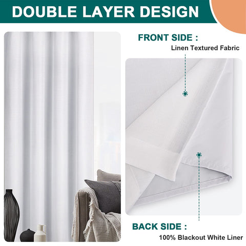 Diraysid curtains staged in bedroom demonstrating darkening and cozy atmosphere