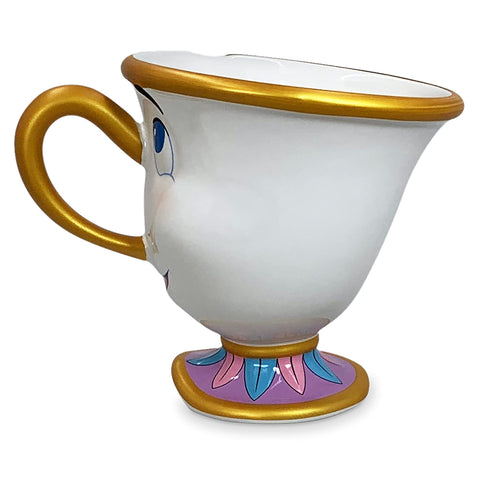 Disney Chip mug on shelf styled with books and decor for display appeal