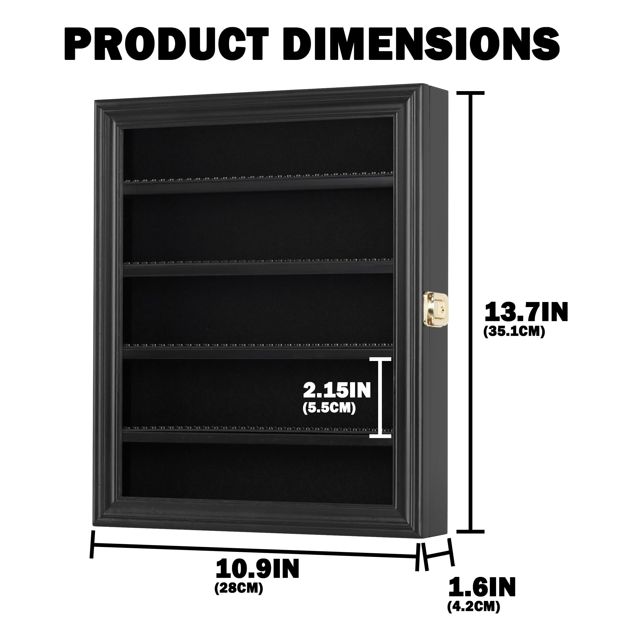 DisplayGifts acrylic door detail showing UV-protection for reduced light damage