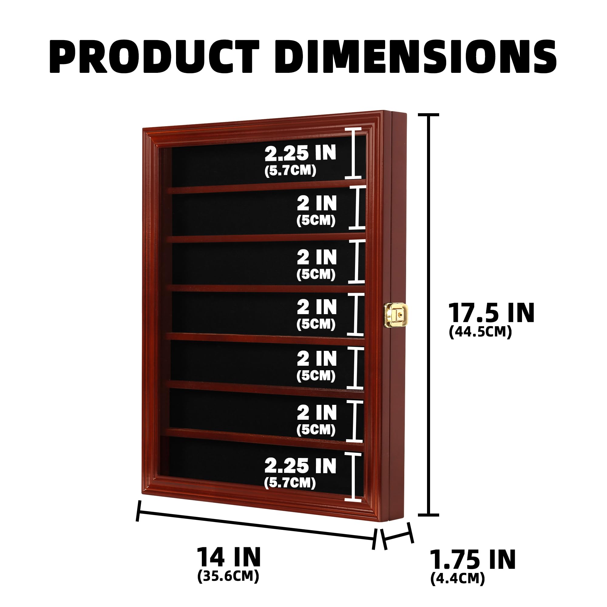 DisplayGifts close-up of UV glass edge highlighting 98% UV protection to preserve blades