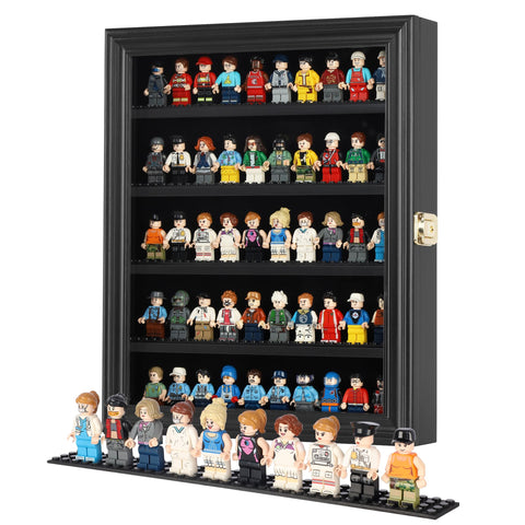 DisplayGifts front view small black frame showcasing neat figure arrangement and visibility