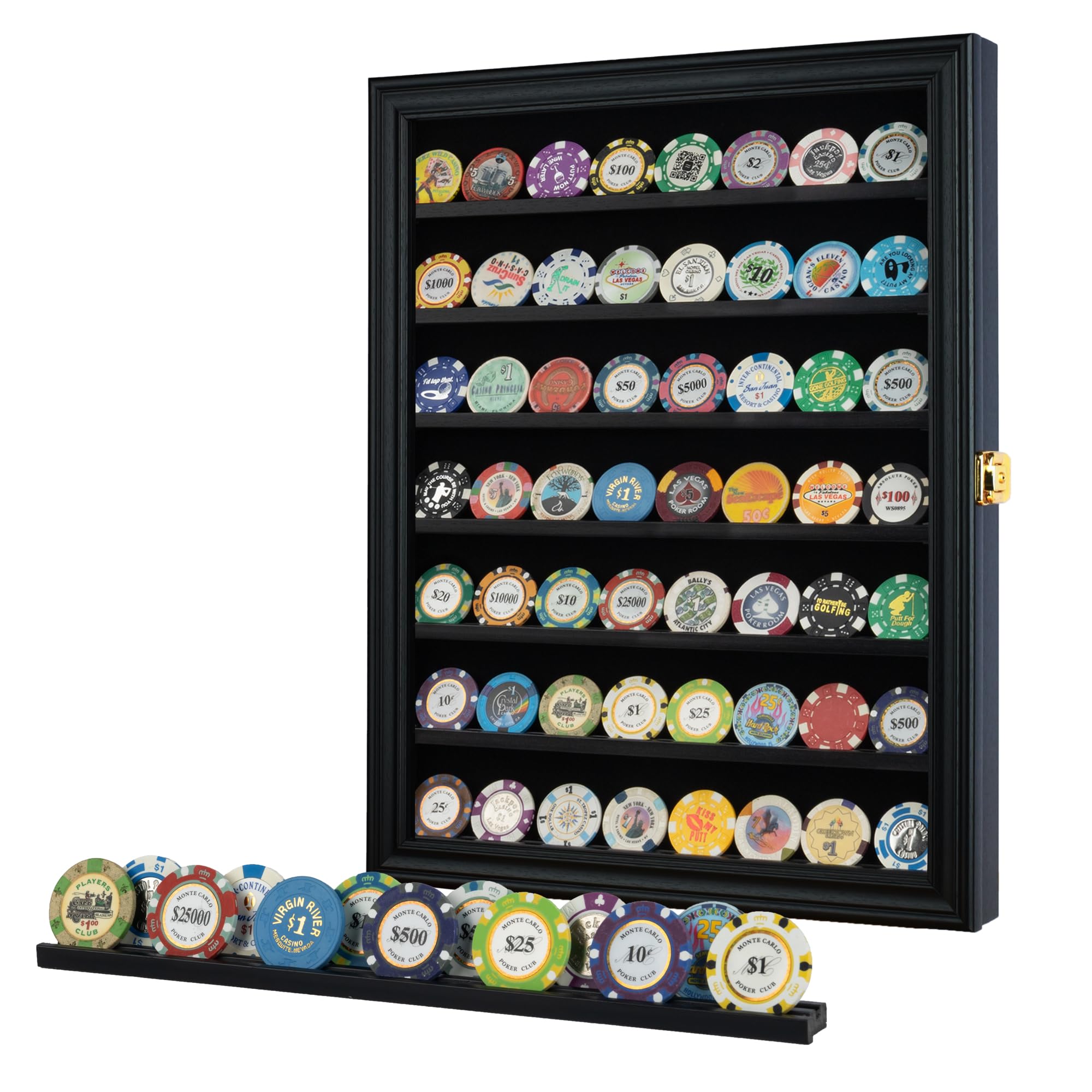 DisplayGifts in-use with Army Navy Air Force coins demonstrating compatibility