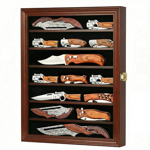 DisplayGifts lifestyle view in office displaying knives as decor and conversation piece benefit