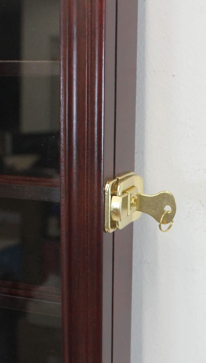 DisplayGifts wall-mounted case in room providing elegant display