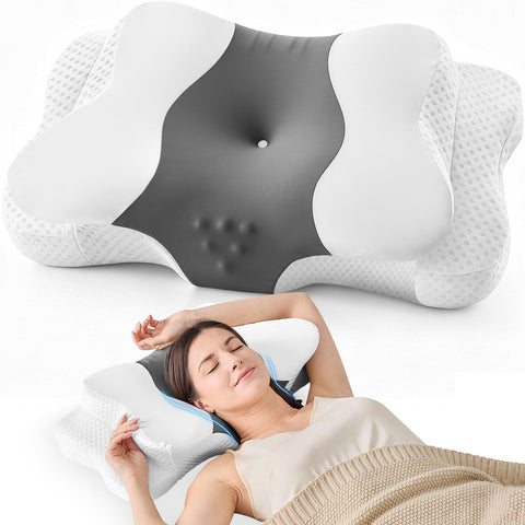 DISSA front view showing ergonomic contour and full pillow shape for alignment benefits