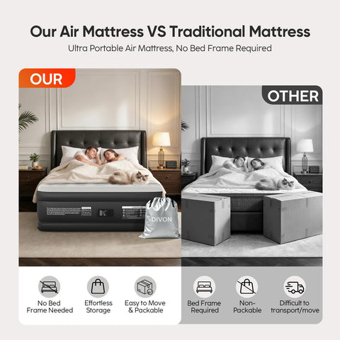 DIVON two people sleeping on mattress showing stable support and firmness