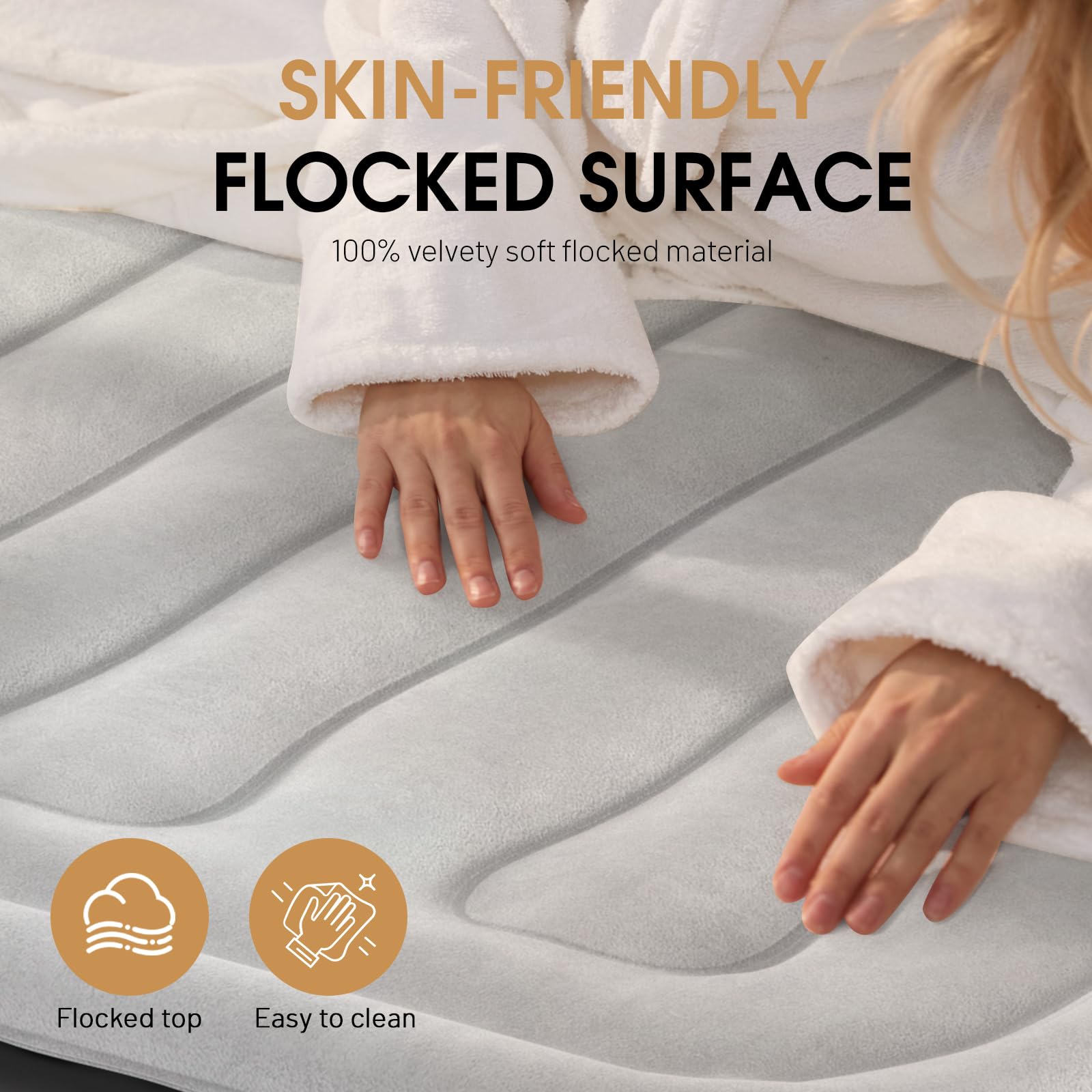 DIVON side profile showing 18-inch height and mattress scale advantage