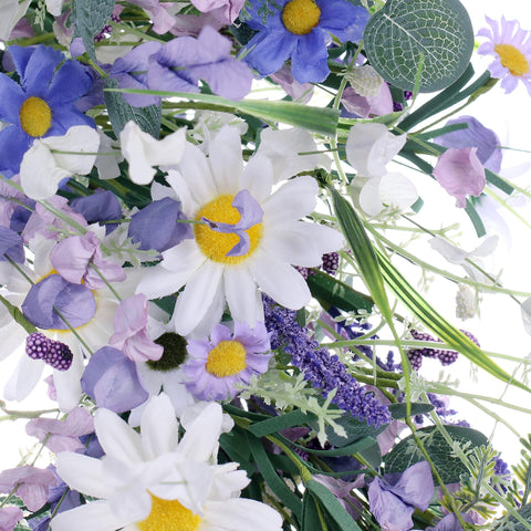 DIYFLORU unboxed wreath flattened then fluffed to restore shape