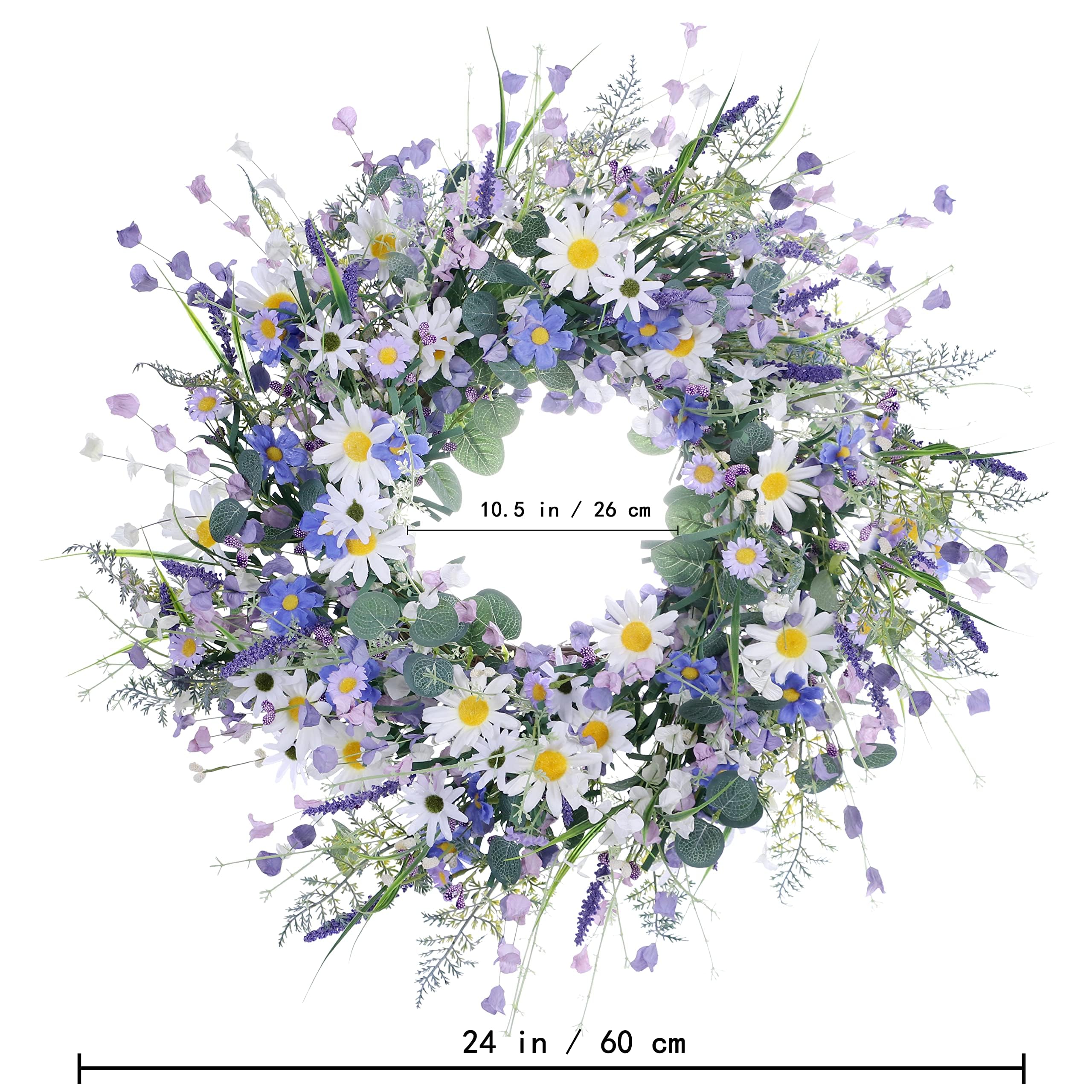 DIYFLORU scale comparison with door hardware illustrating 24-inch size and fit guidance