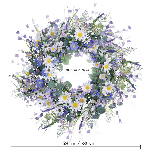 DIYFLORU scale comparison with door hardware illustrating 24-inch size and fit guidance