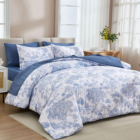 DJY comforter reverse side showing alternate color and reversible benefit