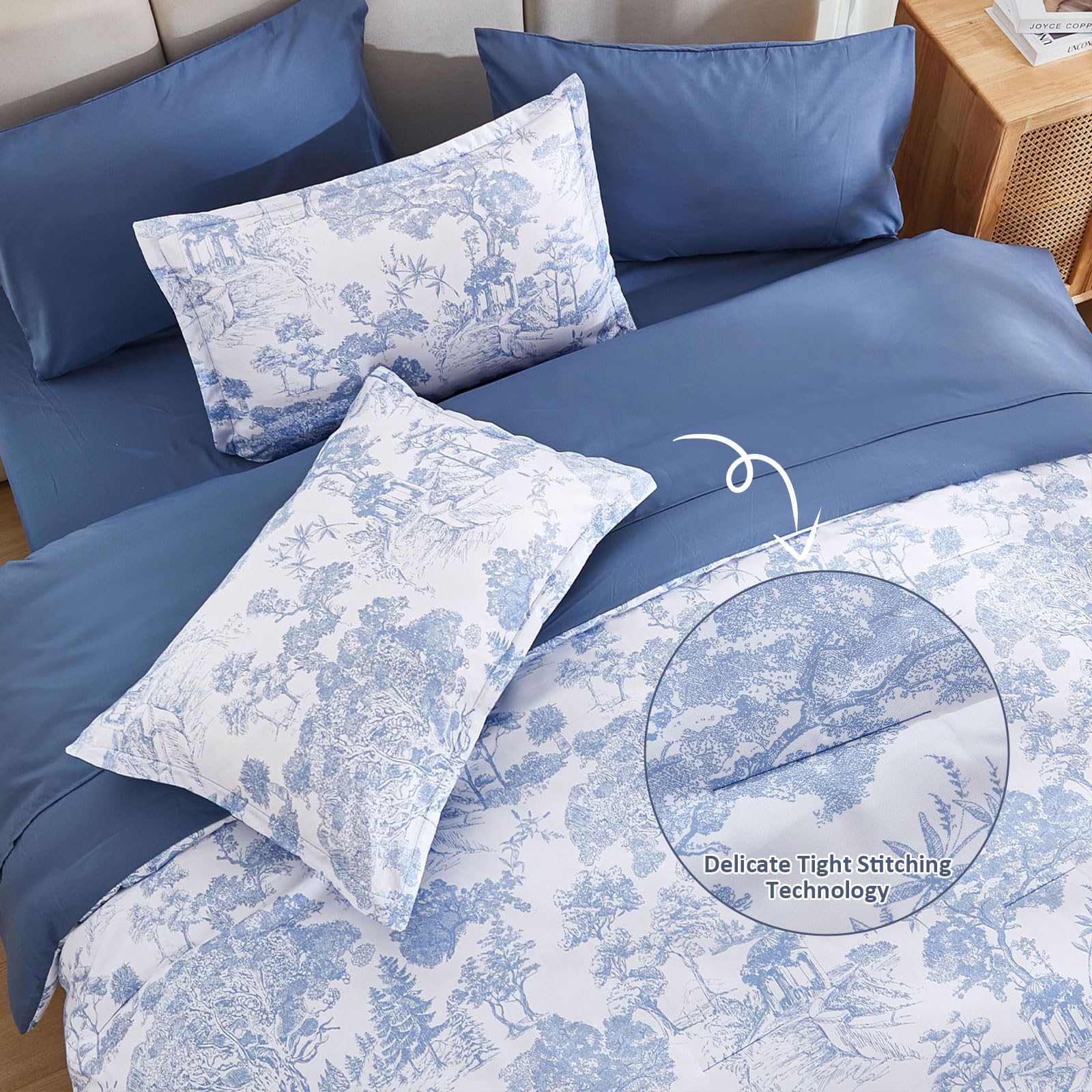 DJY fitted sheet corner showing deep pocket and snug mattress fit benefit