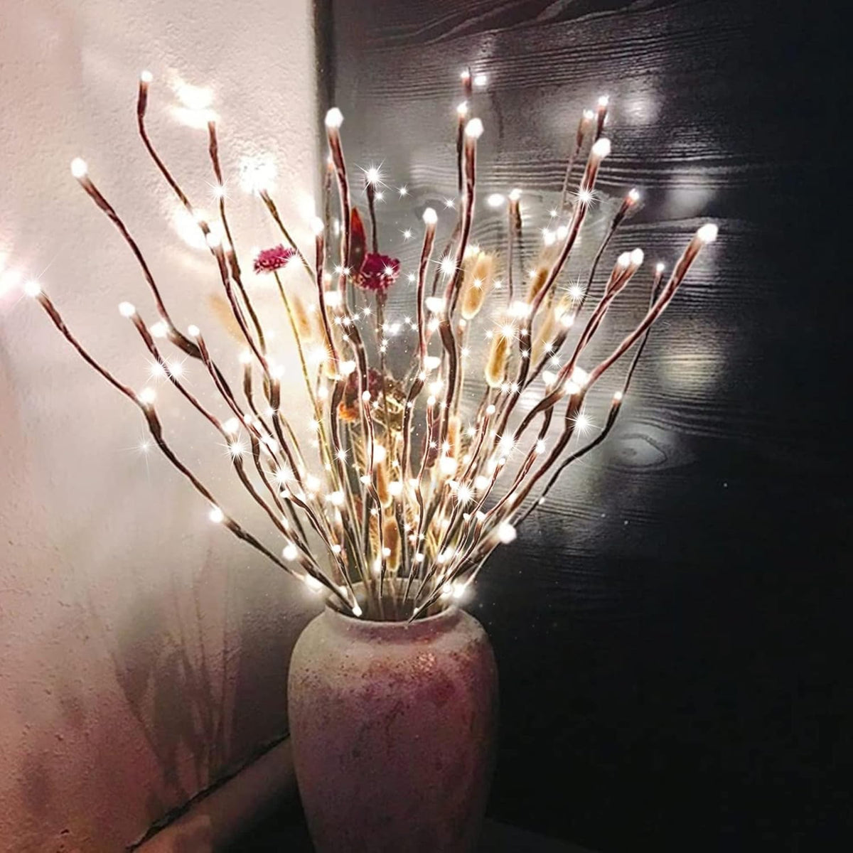 DK177 front packaging showing six battery branch lights and clear benefit of cordless decor