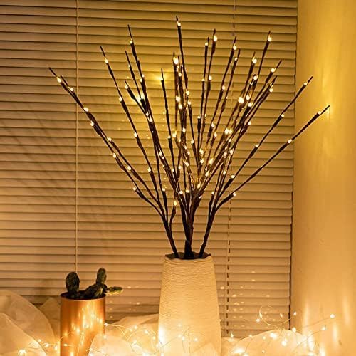 DK177 lit twigs in a bedroom creating warm romantic ambience for mood-enhancing décor