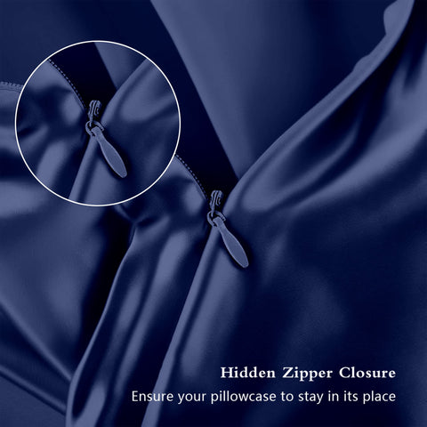 DKBslik hidden zipper detail on pillowcase offering secure pillow containment