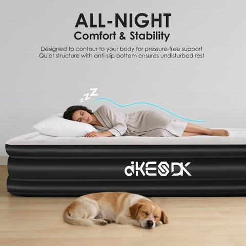 dkesdk built-in pump detail showing controls for fast three-minute inflation convenience