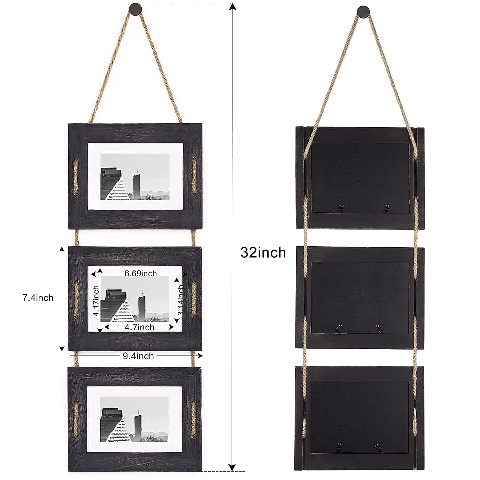 DLQuarts side profile with hanging hook illustrating easy wall mounting