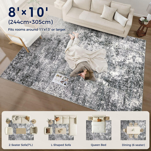 DMOYEST size comparison with sofa to show scale and room coverage advantage