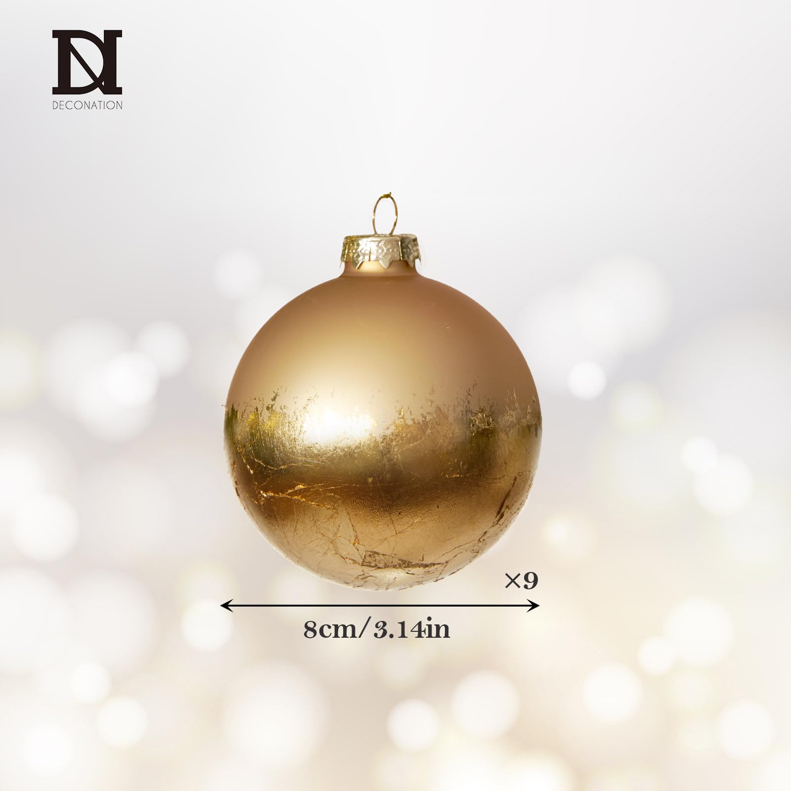 DN DECONATION ornaments arranged in a vase for instant holiday centerpiece
