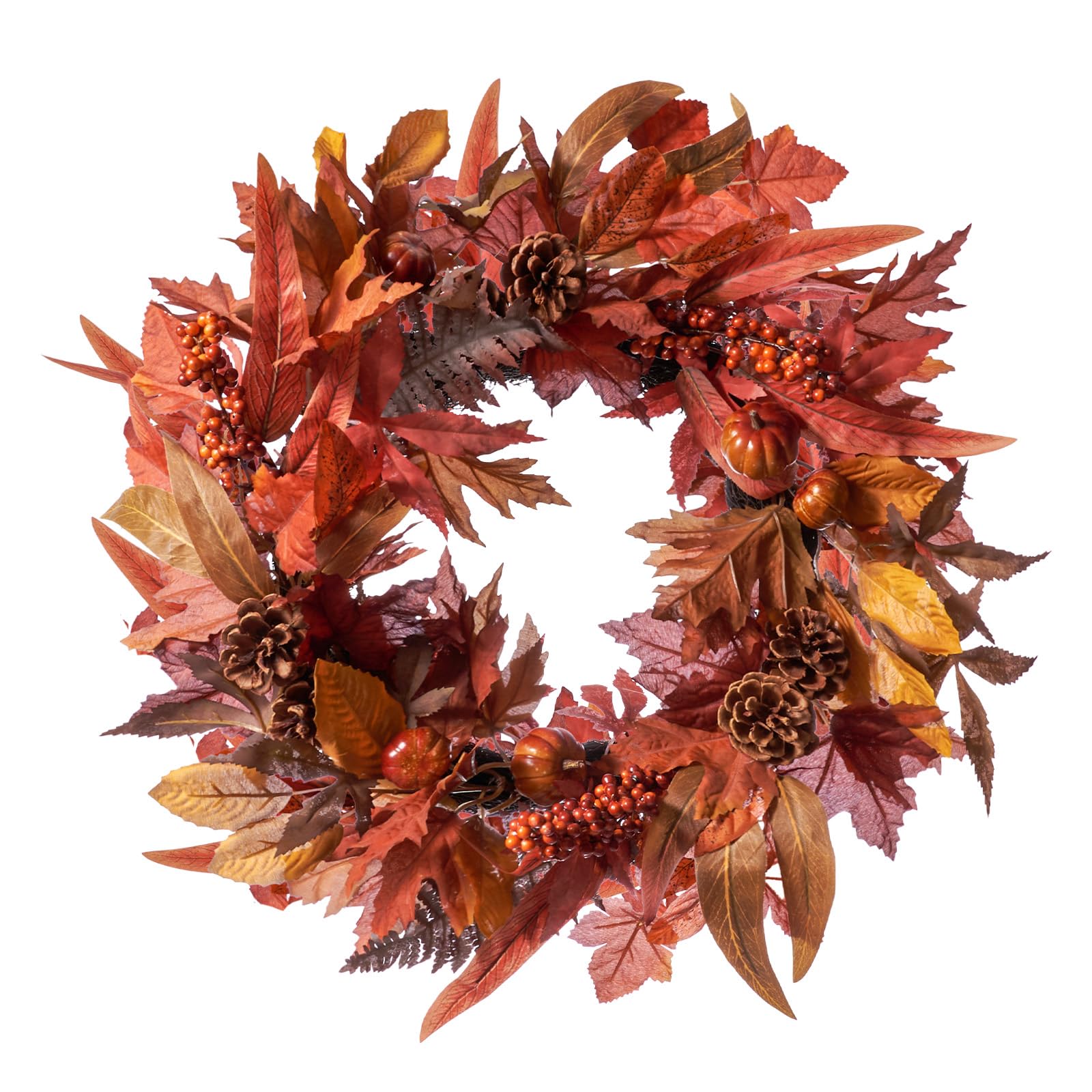 DN DECONATION front door wreath adding instant autumn curb appeal